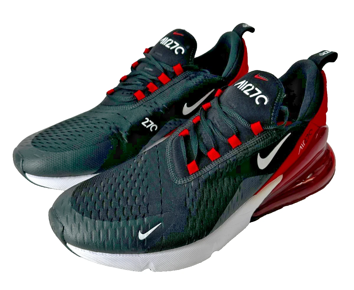 Nike Air Max 270 Black AH8050-022 Mens New Black White University Red Size 11