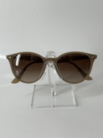 Ray Ban RB4305 6166/13 Large Beige Round Sunglasses
