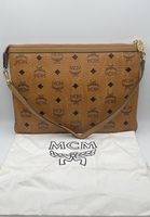 MCM POUCH IN VISETOS ORIGINAL LEATHER SHOULDER BAG POUCH