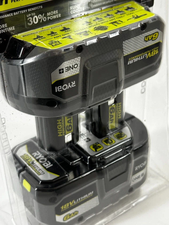 RYOBI ONE+ HP 18V HIGH PERFORMANCE Lithium-Ion 6.0 Ah Battery (2-Pack) PBP2007