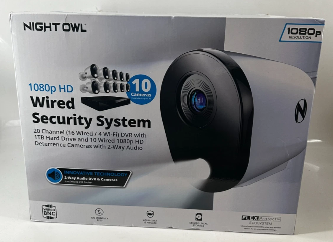 Night Owl FTD2-161-10L 10-Camera 1TB DVR Security System