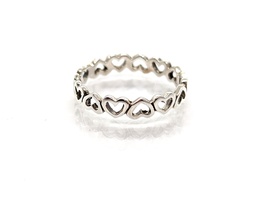 Silver Ring Heart Design - Brand New!