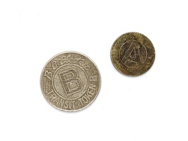 BC Electric Transit Tokens A + B