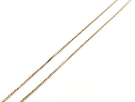 14K Box Link Gold Necklace
