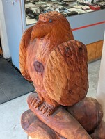 Eagle Wood Carving Statue