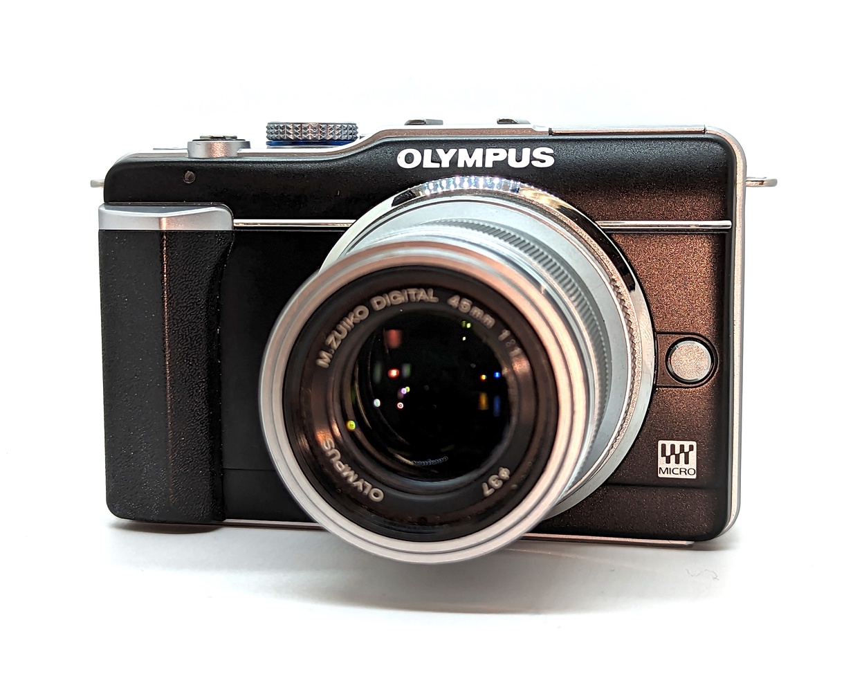 Olympus Mirrorless Camera with 45mm f/1.8 Lens