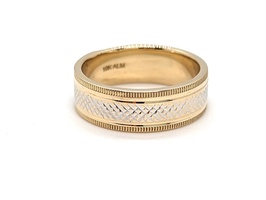 10K Two-Tone Gold Band