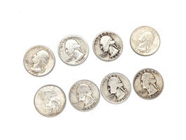 1940s-1964s USA Silver Quarters