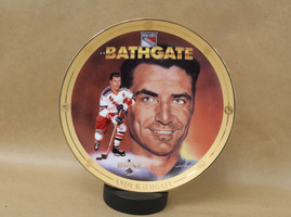 Hockey Collector Plate--Andy Bathgate