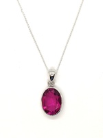 Ladies Silver Necklace/Pendant Combo