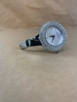 Swarovski Crystalline Aura Watch Metal bracelet, Silver Tone, Stainless steel