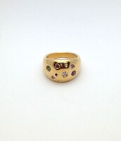 14K Yellow Gold Ring With Assorted Colored Stones