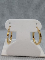Gold Hoop Earring Pair 750 1.54g