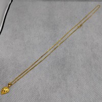21K Gold Chain + Pendant