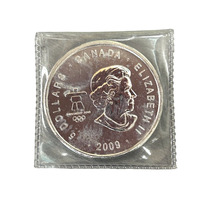 5 Dollars Canada Elizabeth II 2009, 9999 Fine Silver 1oz Coin in Plastic Sleeve 