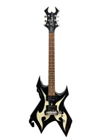 B.C Rich Warlock Bronze Series White/Black Electric Guitar 