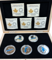 2015 $20 The Great Lakes - Pure Silver 5-Coin Set with Display Case