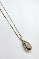 10K Y/G Chain With Pendant 