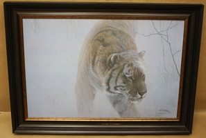 Robert Bateman- Twilight Siberian Tiger 