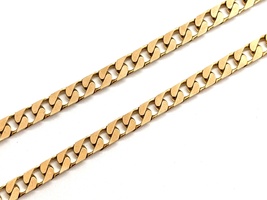10K Yellow Gold Square Curb Chain