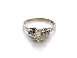 Platinum Solitaire Diamond Ring (with appraisal)