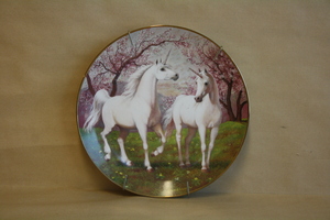 Ruth Sanderson Unicorn - Cherry Blossoms - Collector's Plate