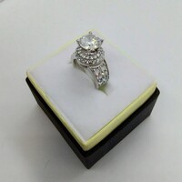 Brand New 925 Silver Ring with Gems