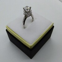 Brand New 925 Silver Ring with Gems