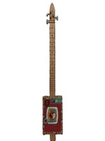Cigar Box Guitar 3-String Cuesta-Rey (Red)