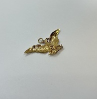 10K Gold Eagle Pendant 