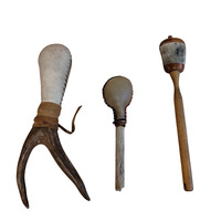 Hand Made First Nations Rattle Set