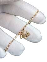  10 Kt gold MOM bracelet