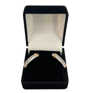  10kt Two-Tone Diamond Earrings 