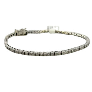 10kt White Gold Diamond Bracelet 