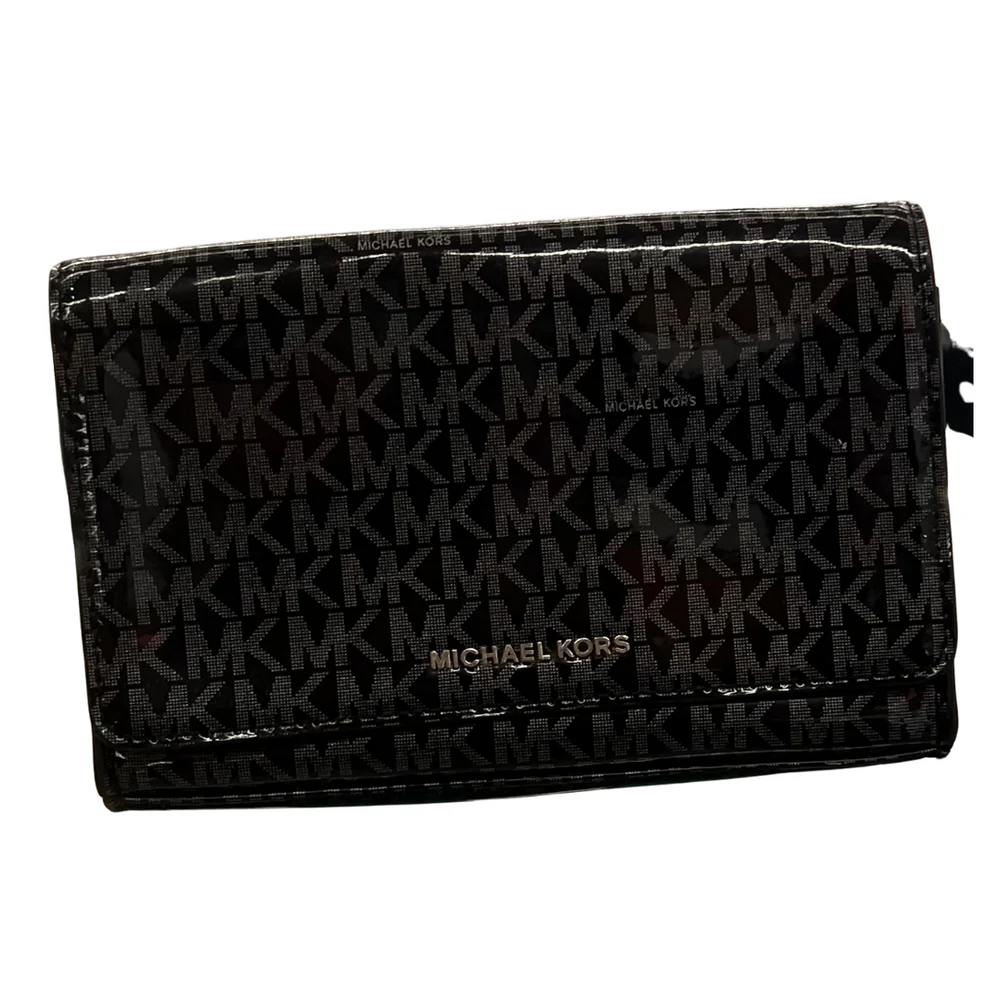 Michael Kors Shiny Black Belt Bag
