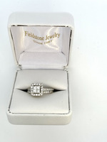  14Kt White Gold Diamond Wedding Set 