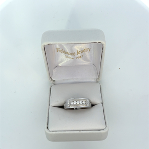  10kt White Gold Gents Diamond Ring