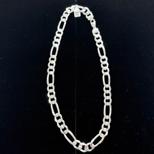Sterling Silver Figaro Chain