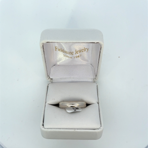  14kt White Gold Band