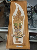 Wood Carved, and Painted  Hindu Figure 