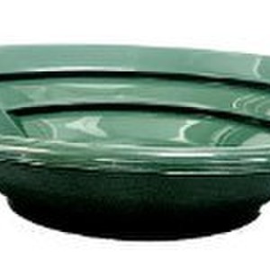 10" Triple Riffles Green Gold Pan