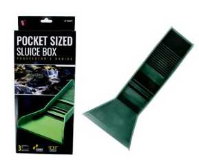 Pocket Sized Tpr Plastic Green Sluice Box 12"x3"x5.5"