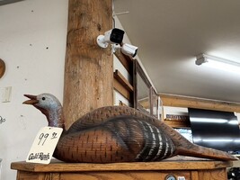 2006 Hand Painted in Montana Lifesized Resin Seated Turkey