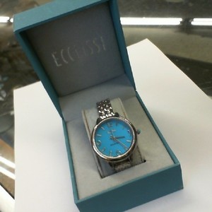 Eberhard & Co.; Turquoise Face Watch - Ecclissi - Like New in Box