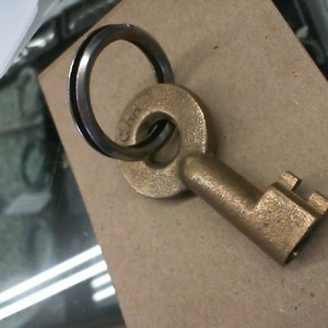 VINTAGE Hollow Barrel Padlock Key - ADLAKE PC RR
