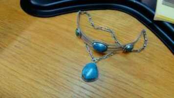 Southwest Turquoise and 925 sterling silver choker, absolutely stunning!!