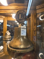 Lions International 9"  Meeting Bell - Engraved Flathead Lake .
