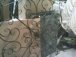 Large Scrolling Wrought Iron Wall Piece - Square