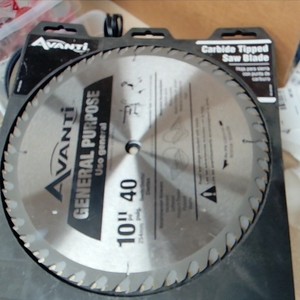 AVANTI 40 TOOTH GENERAL PURPOSE 10" CARBIDE TIP SAW BLADE