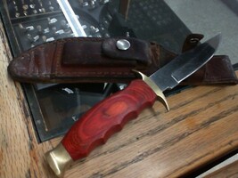Custom Knife w/ Leather Sheath